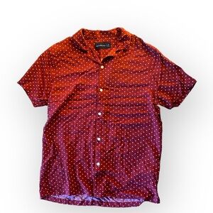 Abercrombie & Fitch Suit of Cards button-up shirt in Red
